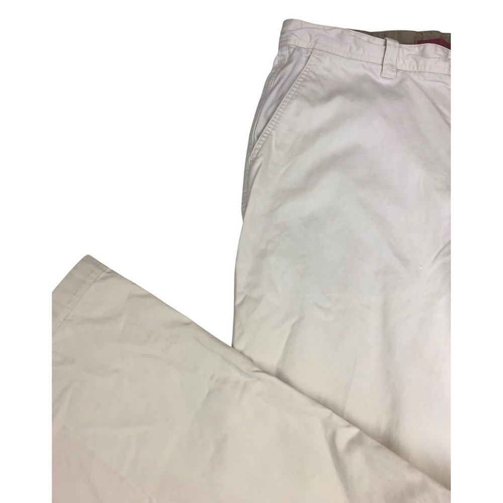 Tommy Hilfiger Mens Vintage 04 Wide Leg Chinos Cream Off-White 36x32 Y2K Baggy - Picture 6 of 10